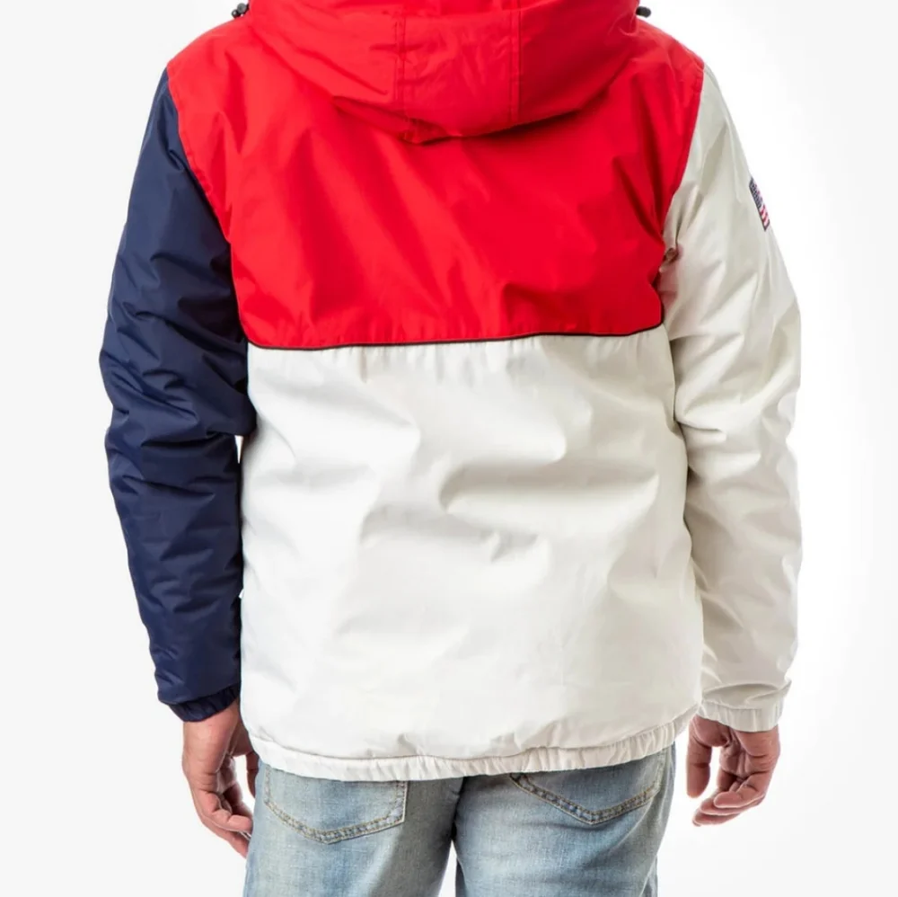 Polo Colorblock Americana Windbreaker jacket. Mens. Large.